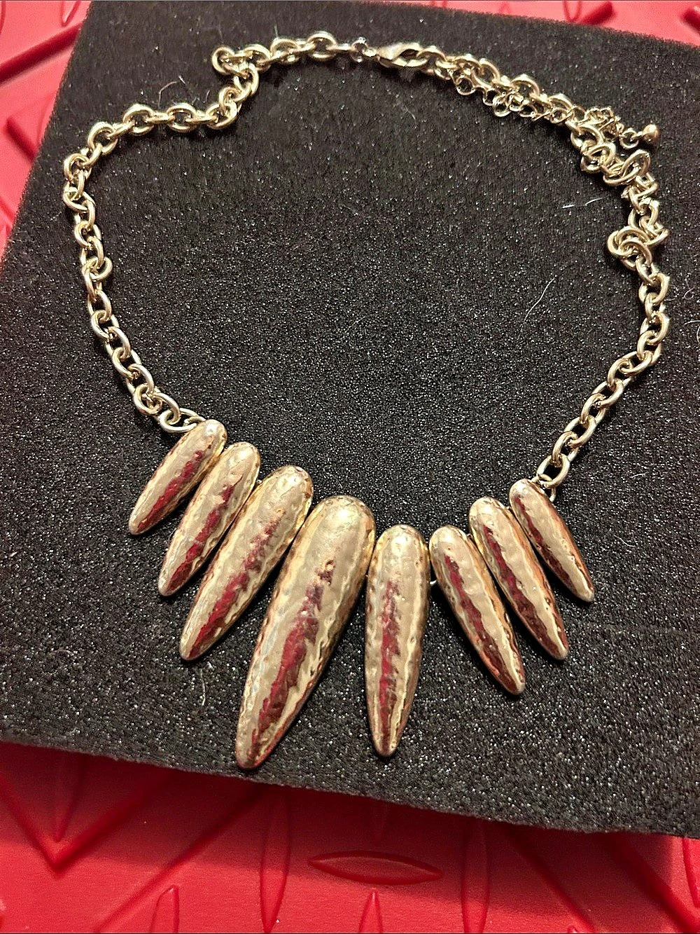 Gold & Brown Statement Pendant Necklace